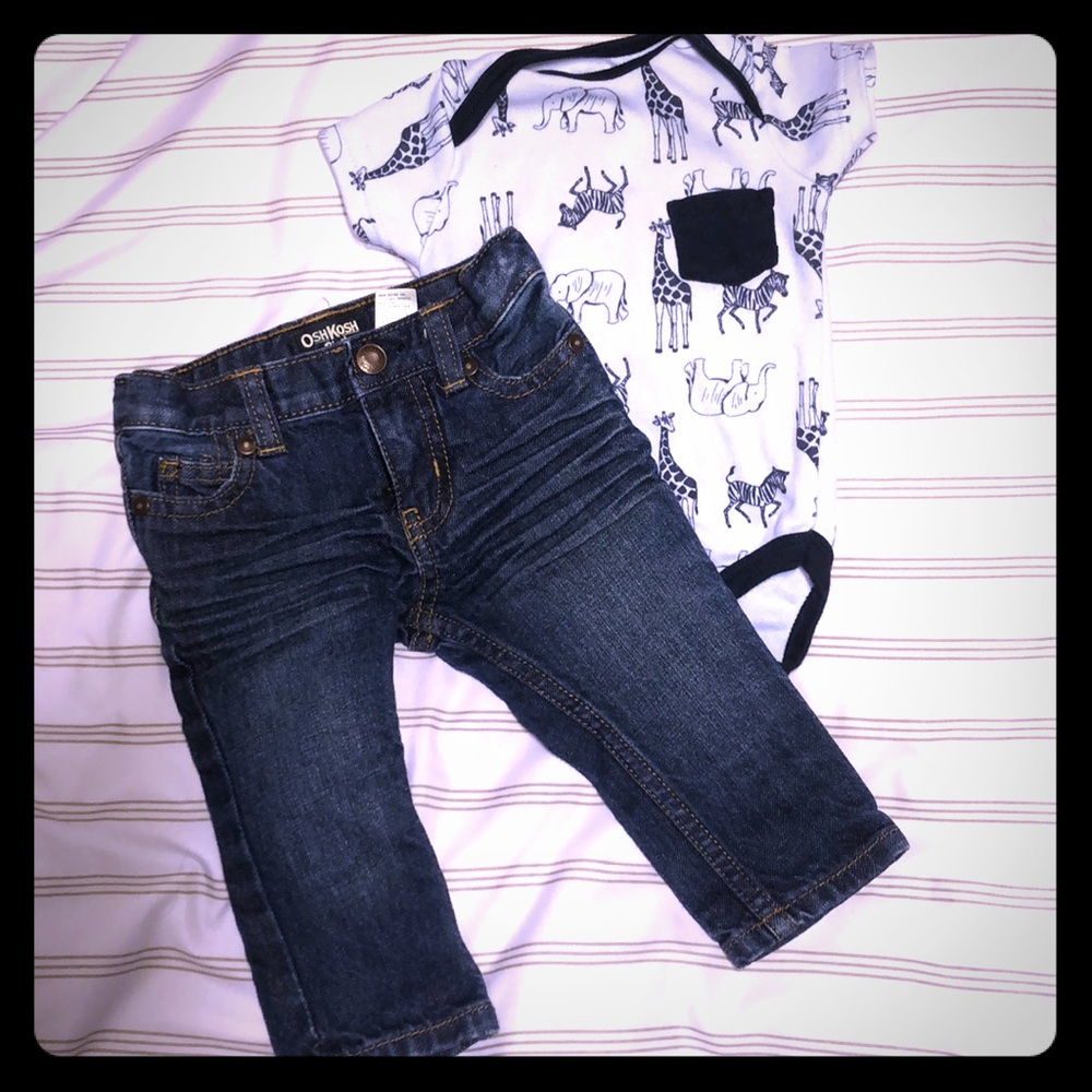 Jeans and onesie set